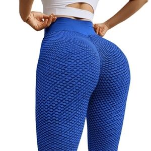 TRÏBE Textured Full Length Workout Leggings Size Small